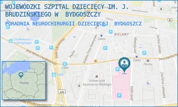 PORADNIA NEUROCHIRURGII DZIECIĘCEJ - WOJEWÓDZKI SZPITAL DZIECIĘCY IM. J. BRUDZIŃSKIEGO W BYDGOSZCZY - CHODKIEWICZA 44, BYDGOSZCZ