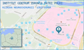 KLINIKA NEUROCHIRURGII - INSTYTUT CENTRUM ZDROWIA MATKI POLKI - UL. RZGOWSKA 281/289, ŁÓDŹ-GÓRNA
