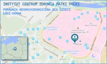 PORADNIA NEUROCHIRURGICZNA DLA DZIECI - INSTYTUT CENTRUM ZDROWIA MATKI POLKI - UL. RZGOWSKA 281/289, ŁÓDŹ-GÓRNA
