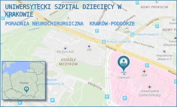 PORADNIA NEUROCHIRURGICZNA - UNIWERSYTECKI SZPITAL DZIECIĘCY W KRAKOWIE - UL. WIELICKA 265,  KRAKÓW-PODGÓRZE