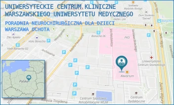 PORADNIA NEUROCHIRURGICZNA DLA DZIECI - UNIWERSYTECKIE CENTRUM KLINICZNE WARSZAWSKIEGO UNIWERSYTETU MEDYCZNEGO - ŻWIRKI I WIGURY 63A, WARSZAWA OCHOTA