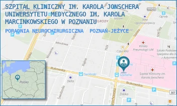 PORADNIA NEUROCHIRURGICZNA - SZPITAL KLINICZNY IM. KAROLA JONSCHERA UNIWERSYTETU MEDYCZNEGO IM. KAROLA MARCINKOWSKIEGO W POZNANIU - SZPITALNA 27/33, POZNAŃ-JEŻYCE